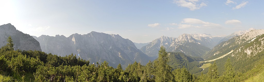 panorama de la route du Mangart