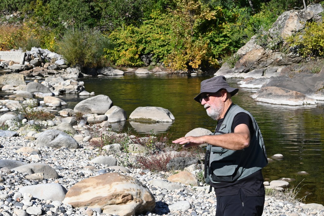M.Beurrier devant bloc dolomie