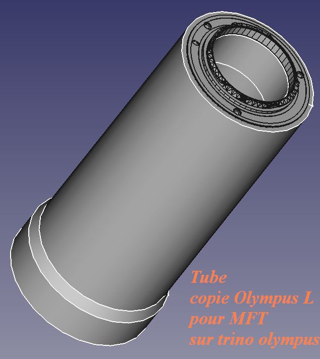 tube MFT sur trino olympus BH